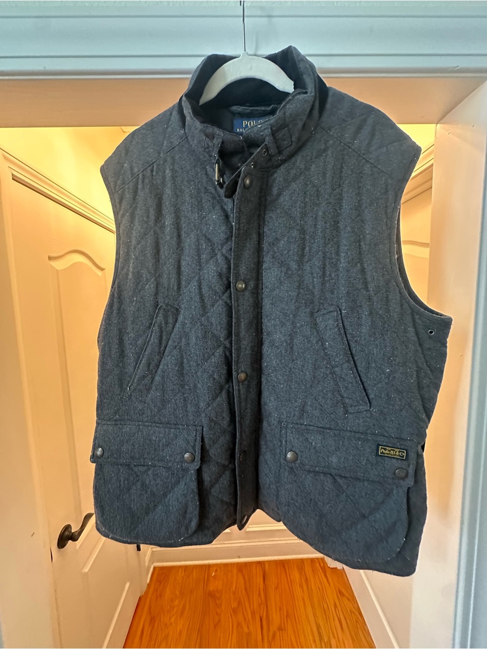 Polo by Ralph Lauren Quilted Vest in Charcoal
